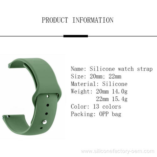 Factory Customized Smart Watch Silicone Strap